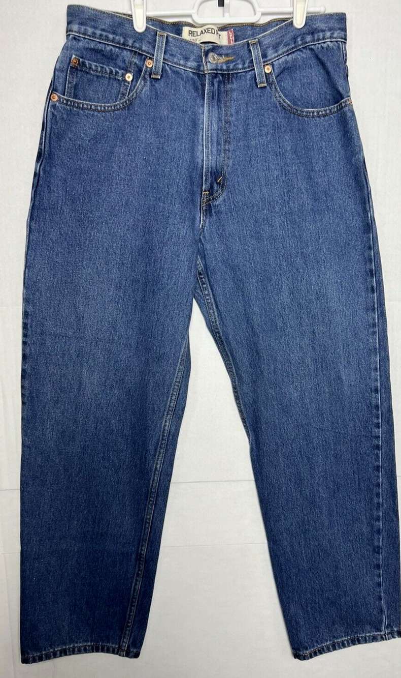 Levi Strauss 550 Men's Jeans W34 x L32 Medium Wash Blue Relaxed Fit 2007